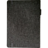 Cambridge&reg; Bungee Notebook w Pen Loop 8-1/2"x6" Light Grey