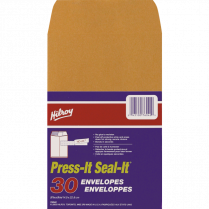 Hilroy Press-It Seal-It Catalogue Envelopes Kraft 6"x9" 30/pkg