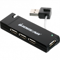IOGEAR 4-Port USB 2.0 Hub Black