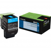 Lexmark 801C Toner Cartridge Cyan