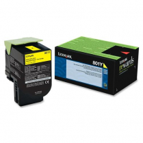 Lexmark 801Y Toner Cartridge Yellow