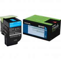 Lexmark 801HC Toner Cartridge Cyan