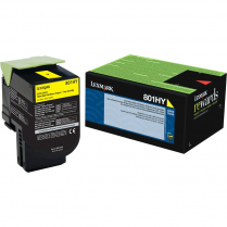 Lexmark 801HY Toner Cartridge Yellow