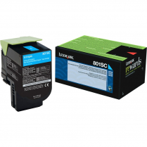 Lexmark 801SC Toner Cartridge Cyan