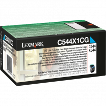Lexmark&reg; Toner Cartridge Extra High Yield Return Program C544X1CG Cyan