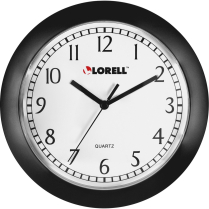 Lorell 9" Round Wall Clock