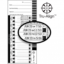 Lathem Time E16-100 Time Cards White 100/pkg