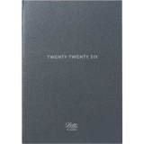 Letts&reg; Titanium Weekly Planners Hard Metallic Cover 12 months 8-1/4"x5-7/8" Multilingual Charcoal