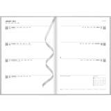 Letts&reg; Titanium Weekly Planners Hard Metallic Cover 12 months 8-1/4"x5-7/8" Multilingual Silver