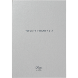 Letts&reg; Titanium Weekly Planners Hard Metallic Cover 12 months 8-1/4"x5-7/8" Multilingual Silver