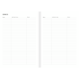 Letts&reg; Essence Weekly/Monthly Planner Hard Cover 8-1/4" x 5-7/8" Multilingual Pink