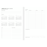 Letts&reg; Essence Weekly/Monthly Planner Hard Cover 8-1/4" x 5-7/8" Multilingual Pink