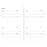 Letts&reg; Essence Weekly/Monthly Planner Hard Cover 8-1/4" x 5-7/8" Multilingual Black