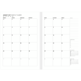 Letts&reg; Essence Weekly/Monthly Planner Hard Cover 8-1/4" x 5-7/8" Multilingual Black