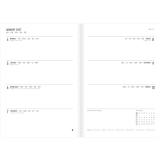 Letts&reg; Essence Weekly/Monthly Planner Hard Cover 8-1/4" x 5-7/8" Multilingual Black