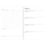 Letts&reg; Essence Weekly/Monthly Planner Hard Cover 8-1/4" x 5-7/8" Multilingual Black
