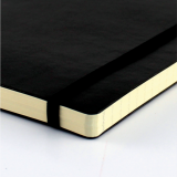 Letts&reg; Edge Notebook 8-1/4"x5-3/4" Black