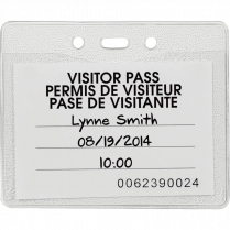 Merangue Name Badge Holders Horizontal 25/pkg