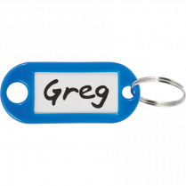 Merangue Key Tags with Insert Assorted Colours 20/pkg