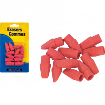 Merangue Pencil Tip Erasers 12/pkg