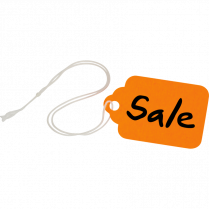 Merangue Merchandise String Tags 1-3/32"x3/4" Assorted Neon Colours 100/pkg