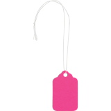 Merangue Merchandise String Tags 1-3/32"x3/4" Assorted Neon Colours 100/pkg
