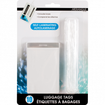 Merangue Self-Laminating Luggage Tags 4"x3-3/8" 10/pkg