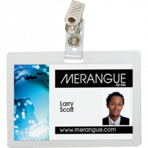 Merangue Self-Laminating ID Tags 4"x2-1/2" 6/pkg