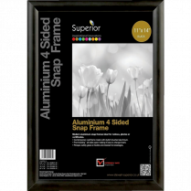 Seco Snap Frame Sign Holder 11"x14" Black