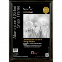 Seco Snap Frame Sign Holder 8-1/2"x11" Black