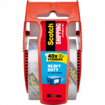 Scotch&reg; Heavy Duty Shipping Tape with Dispenser 48 mm x 20.2 m Clear