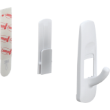 Command&trade; Adhesive Medium Mounting Hooks White 6/pkg