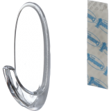 Command&trade; Adhesive Medium Mounting Hooks Clear 6/pkg