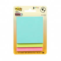 Post-it Super Sticky Notes 3"x3" Colours of the World 3/pkg