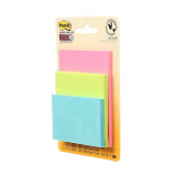 Post-it Super Sticky Notes 3"x3" Colours of the World 3/pkg
