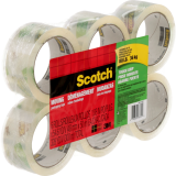Scotch&reg; Tough Grip Moving Packaging Tape 48 mm x 50 m Clear 6/pkg