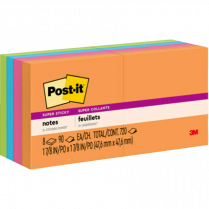 Post-it&reg; Super Sticky Notes 2"x2" Rio De Janeiro 8/pkg