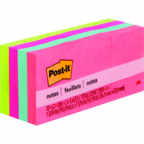 Post-it&reg; Notes 1-1/2"x2" Poptimistic 12/pkg