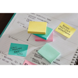 Post-it&reg; Greener Notes 100% Recycled 1-1/2"x2" Yellow 12/pkg