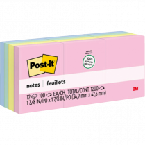 Post-it&reg; Greener Notes 1-1/2"x2" Helsinki 12/pkg