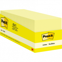 Post-it&reg; Notes Cabinet Pack 3"x3" Yellow 24/pkg