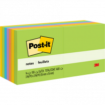 Post-it&reg; Notes 3"x3" Floral Fantasy 14/pkg