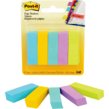 Post-it&reg; Page Markers 1/2"x2" 100 sheets per pad Vibrant Colours 5 pads/pkg
