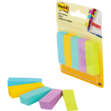 Post-it&reg; Page Markers 1/2"x2" 100 sheets per pad Vibrant Colours 5 pads/pkg