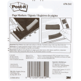 Post-it&reg; Page Markers 1/2"x2" 100 sheets per pad Vibrant Colours 5 pads/pkg