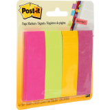 Post-it&reg; Page Markers 1"x3" 50 sheets per pad Ultra Colours 4 pads/pkg
