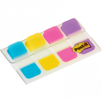 Post-it&reg; Tabs 5/8" Blue, Yellow, Pink, Purple 4/pkg