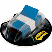Post-it&reg; Desk Grip Flag Dispenser 1" 200 flags per dispenser Blue