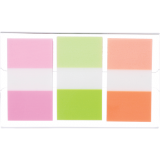 Post-it&reg; Flags 1" 20 sheets per pad Orange, Lime and Pink 3 pads/pkg