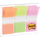 Post-it&reg; Flags 1" 20 sheets per pad Orange, Lime and Pink 3 pads/pkg